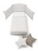 Star bedding set White-tortora