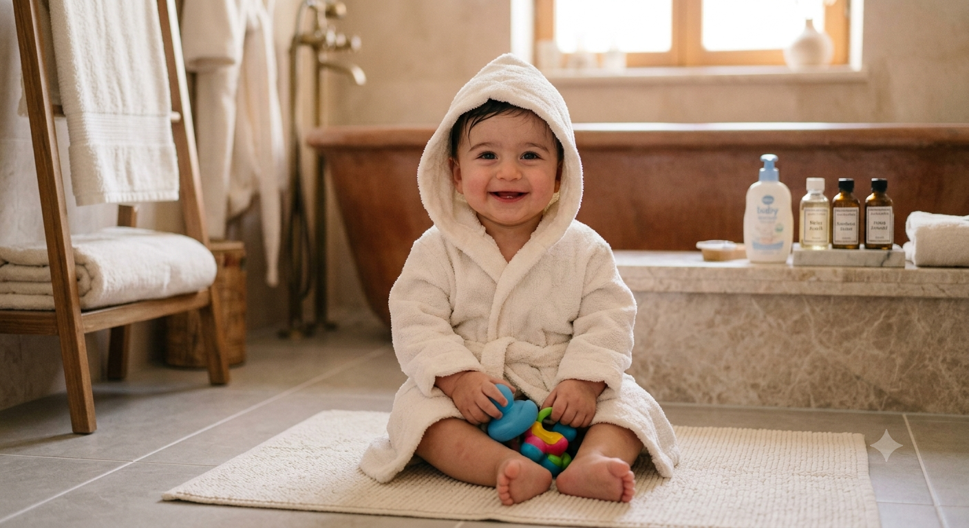 1 yaşlı körpə üçün hamam dəstləri seçərkən nələrə diqqət edilməlidir?