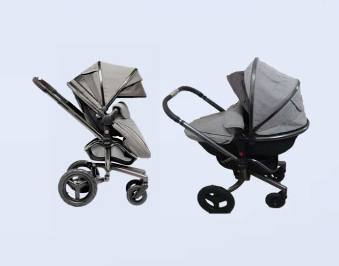 Silver Cross Surf 2/1 Uşaq Arabası (Beşik + Gəzinti) silver - 1 Happy Baby