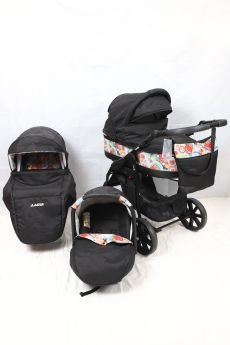 Verdi Laser 3/1 Uşaq Arabası (Beşik + Gəzinti + Avtokreslo) lazer - 1 Happy Baby