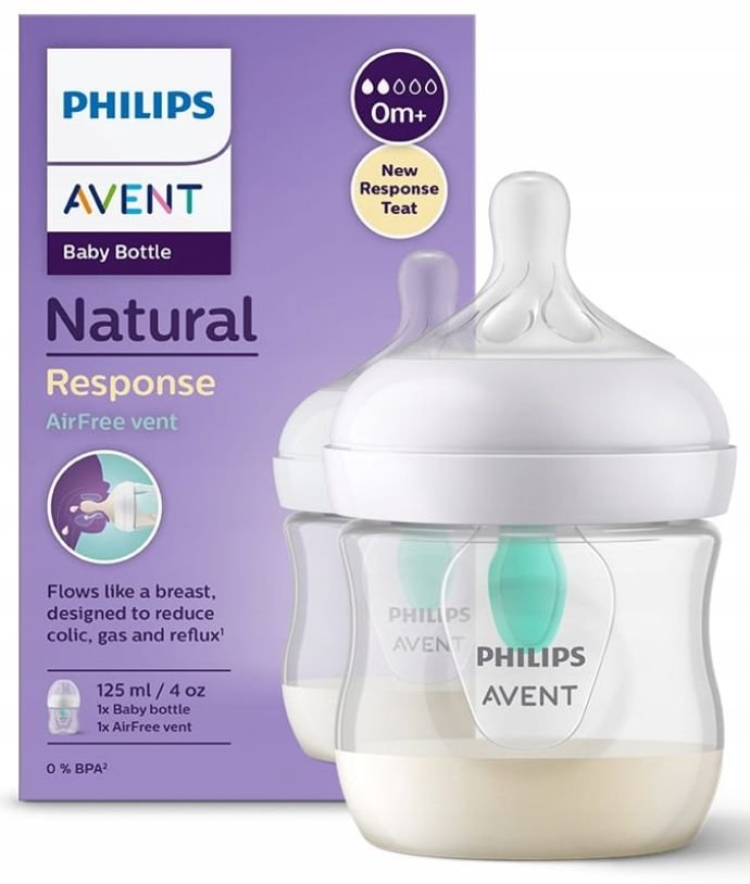 PHILIPS Natural Response airfree plastic Butulka 125ml 0ay+ 