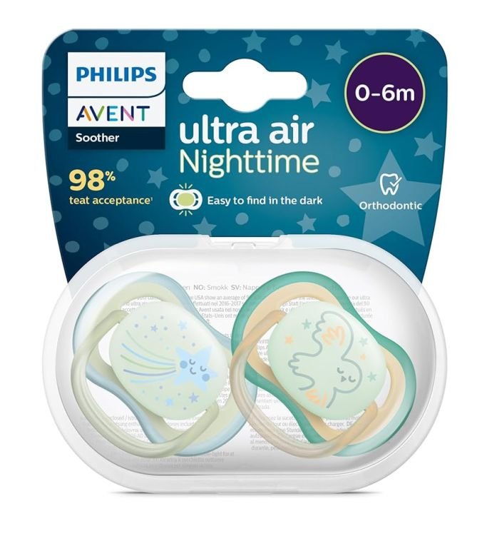 Philips Avent Ultra Air 376/18 Emzik 0–6 Ay – Ventilyasiyalı və Gecə Parlayan